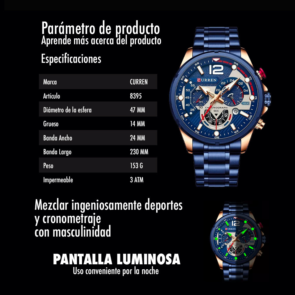 RELOJ CURREN REF. 8395 AZUL