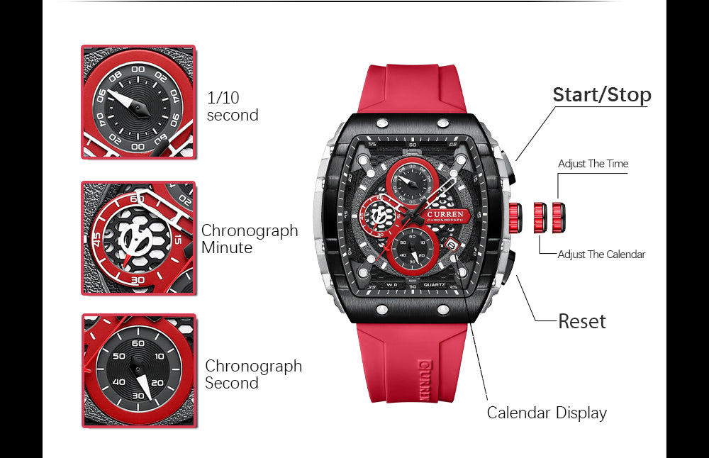 RELOJ CURREN REF. 8442 ROJO